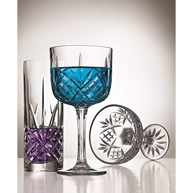 Champagne Coupe and Ice Bucket Cocktail Glasses Set - Dublin Barware Mixology Collection
