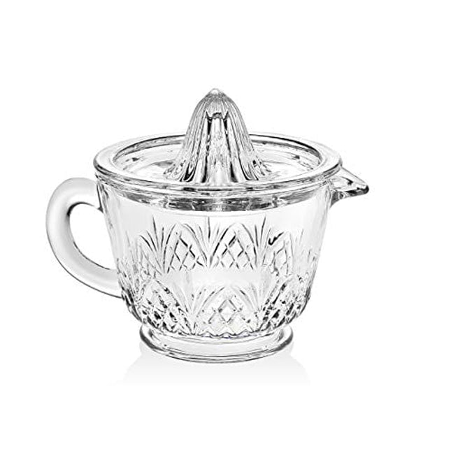 Godinger Citrus Juicer - Manual Juicer for Citrus Lemon Orange Fruit, Dublin Crystal Collection