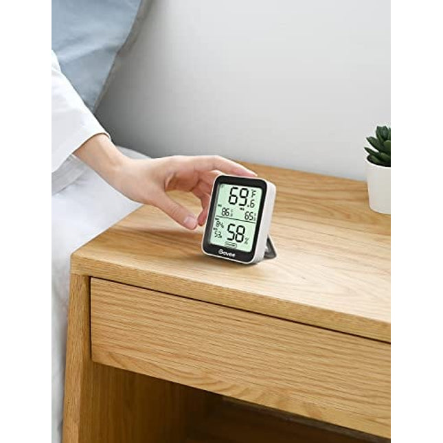 Govee Hygrometer Thermometer H5075, Bluetooth Indoor Room Temperature Monitor Greenhouse Thermometer with Remote App Control, Notification Alerts, 2 Years Data Storage Export