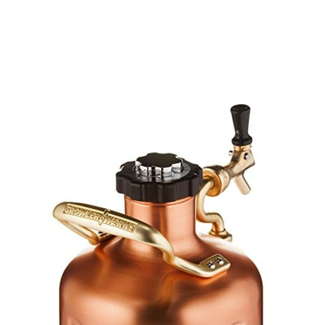 GrowlerWerks Copper uKeg Carbonated Growler-Great Gift for Beer Lovers, 128 oz