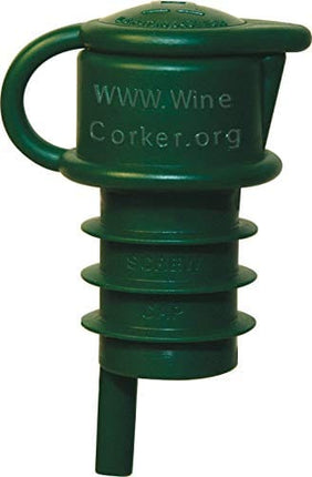 Haley's Corker 5-in-1 Wine Aerator, Stopper, Pourer, Filter, Recorker, 2-Pack Combo (Standard, Screwtop)