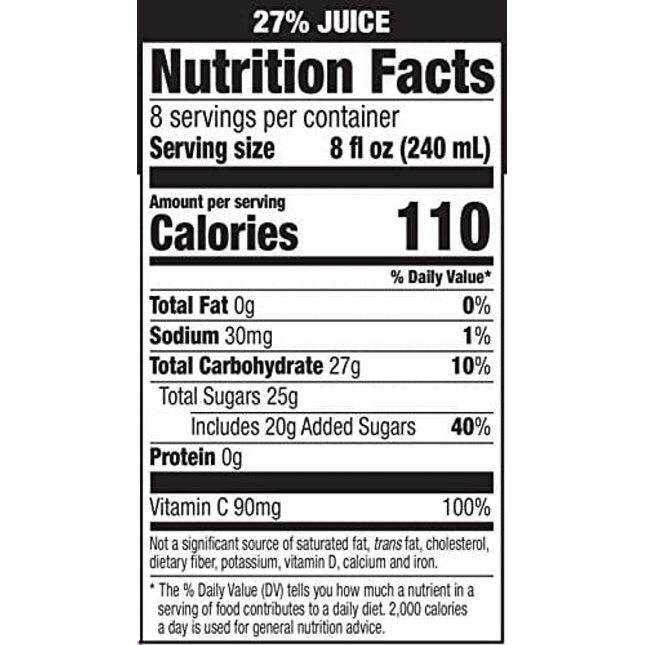 Amazon Brand - Happy Belly Juice Cocktail, Cranberry, 64 Fl Oz Bottle