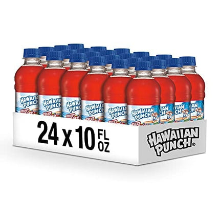 Hawaiian Punch Fruit Juicy Red, 10 Fluid Ounce Bottle, 6 Count (Pack of 4)