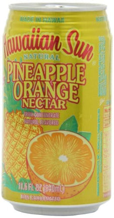 Hawaiian Sun Nectar, Pineapple-Orange, 11.5 Fl Oz (Pack of 24)