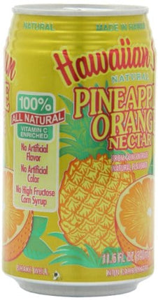Hawaiian Sun Nectar, Pineapple-Orange, 11.5 Fl Oz (Pack of 24)