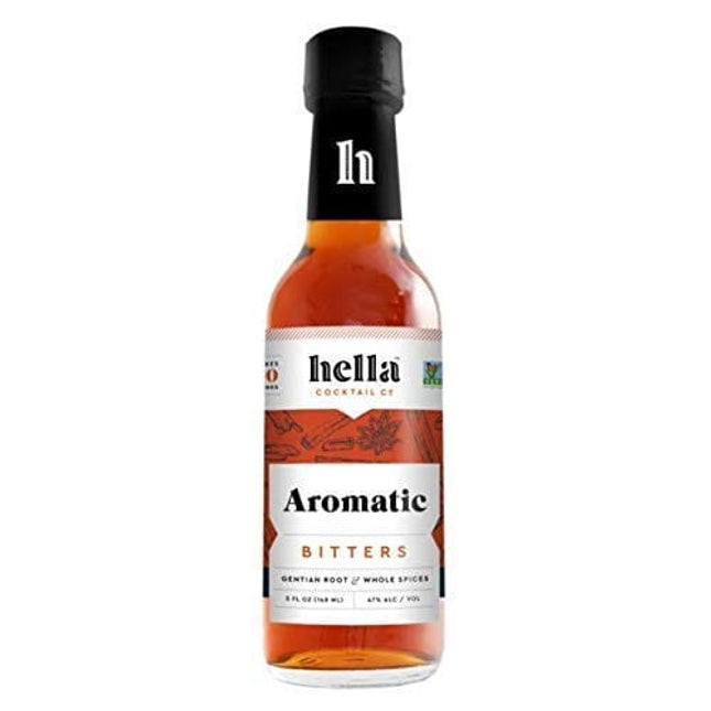 Hella Cocktail Co. Aromatic Bitters (5 Fl Oz) - Craft Cocktail Bitters for Classic Old Fashioned and Manhattan Cocktails