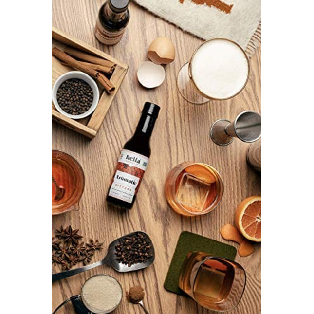Hella Cocktail Co. Aromatic Bitters (5 Fl Oz) - Craft Cocktail Bitters for Classic Old Fashioned and Manhattan Cocktails