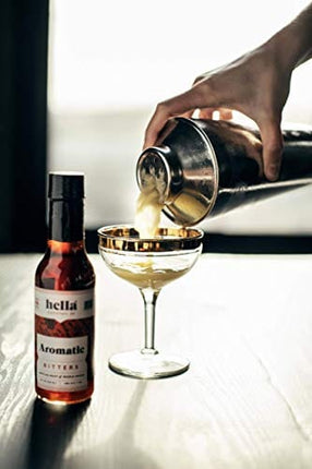 Hella Cocktail Co. Aromatic Bitters (5 Fl Oz) - Craft Cocktail Bitters for Classic Old Fashioned and Manhattan Cocktails