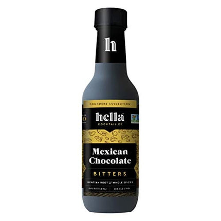 Hella Cocktail Co. Founders' Collection Mexican Chocolate Bitters (5 Fl Oz) - Craft Cocktail BittersMade with Real Cocoa and Whole Spices
