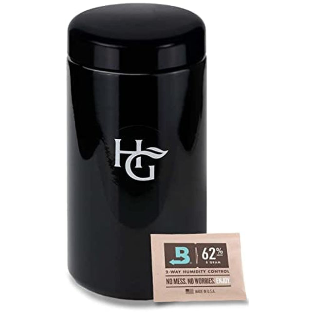 Herb Guard - Airtight Jar (1 Oz) and Smell Proof Container (500 ml) Comes with Humidity Pack to Keep Goods Fresh for Months