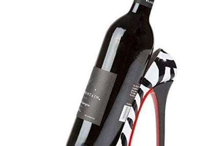 KitchInnovations High Heel Wine Bottle Holder - Four Attactive Style Variations Available (Zebra)