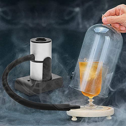 Hoedia Smoking Gun Wood Smoke, Portable Handheld Smoke Infuser,Cold Smoker Food Smoker Gun for Meat, Kitchen Smoke Gun for Cooking with Wood Chips for Bar Cooking Meat BBQ Drinks (Sliver)