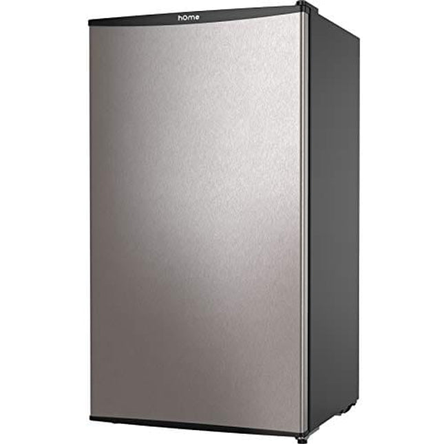 hOmeLabs Mini Fridge - 3.3 Cubic Feet Under Counter Refrigerator with Small Freezer - Drinks Food Beer Storage for Office, Dorm or Apartment with Removable Glass Shelves