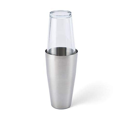 Houdini Boston Cocktail Shaker, 24 Ounce, Stainless Steel/Glass ...