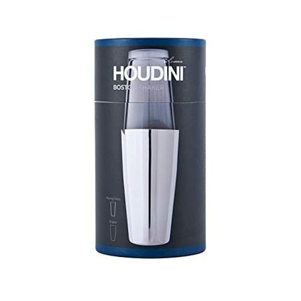 Houdini Boston Cocktail Shaker, 24 Ounce, Stainless Steel/Glass