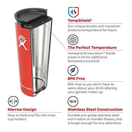 Hydro Flask 22 oz. Tumbler - Stainless Steel, Reusable, Vacuum Insulated with Press-In Lid