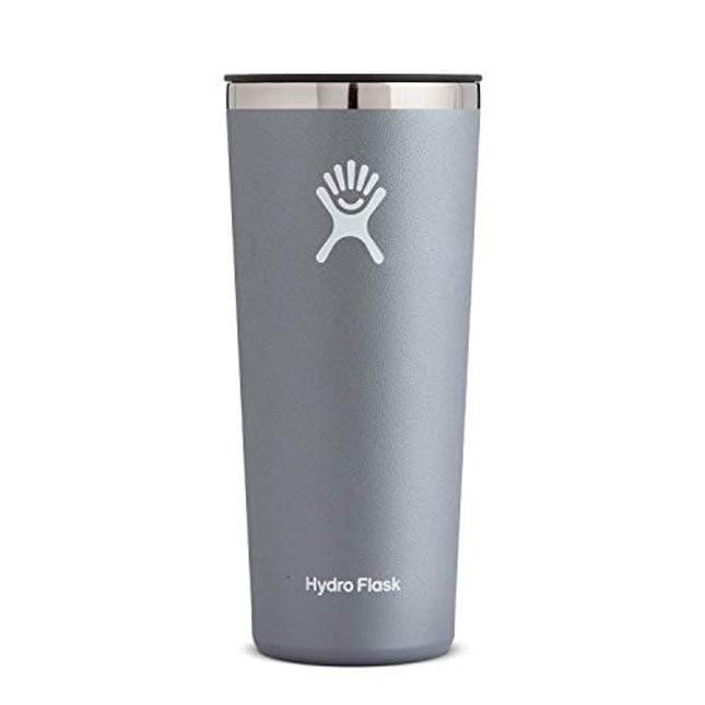 Hydro Flask Tumbler Cup - Stainless Steel & Vacuum Insulated - Press-In Lid - 22 oz, Graphite