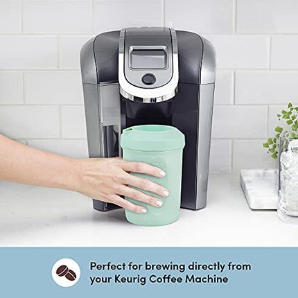 HyperChiller HC2M Patented Iced Coffee/Beverage Cooler, NEW, IMPROVED,STRONGER AND MORE DURABLE! Ready in One Minute, Reusable for Iced Tea, Wine, Spirits, Alcohol, Juice, 12.5 Oz, Mint Blue