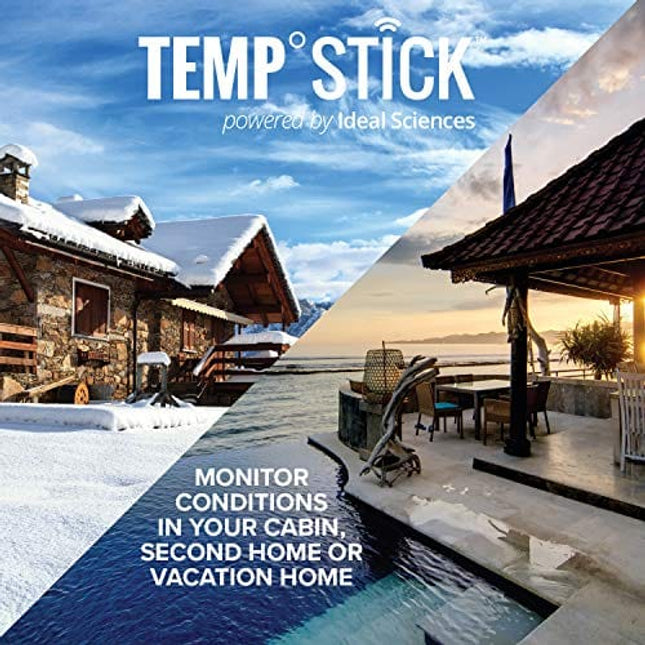 Temp Stick Remote WiFi Temperature & Humidity Sensor. No Subscription. 24/7 Monitor, Unlimited Text, Push & Email Alerts. Free Apps, Made in America. Use with Alexa, IFTTT. Monitor Anywhere, Anytime.