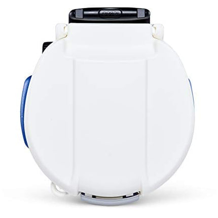Igloo 5 Gallon Wheeled Portable Sports Cooler Water Beverage Dispenser with Flat Seat Lid, Blue, Model Number: 42256