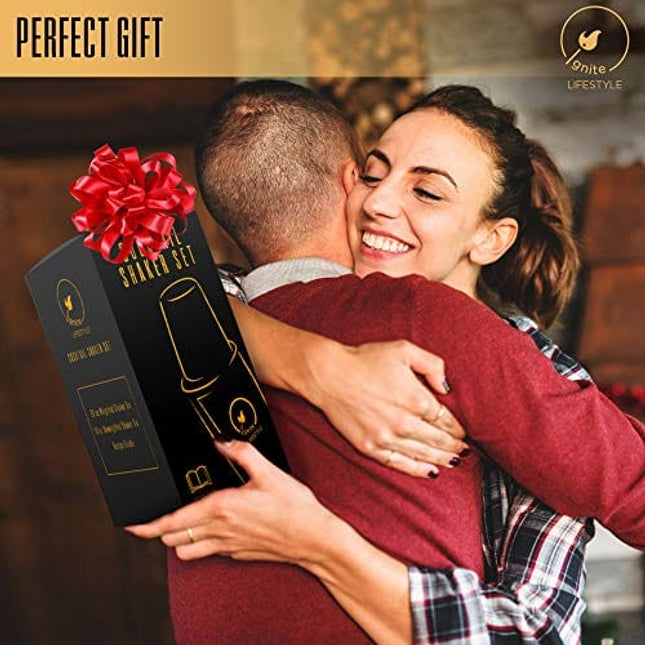 Ignite Lifestyle Boston Cocktail Shaker - Professional Grade Unweighted 18oz & Weighted 28oz Boston Shaker Set + Recipes Book - Martini Shaker - Easy to Clean Bartender Kit - Drink Shaker/Drink Mixer