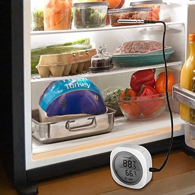 Inkbird IBS-TH1 Plus Wireless Bluetooth Temperature and Humidity Monitor Thermometer and Hygrometer Used for Brewing Meat Plant Cigar Storage