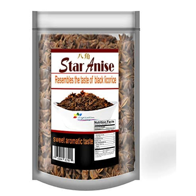 Star Anise-Whole Chinese Star Anise Pods, Dried Anise Star Spice (3 oz)
