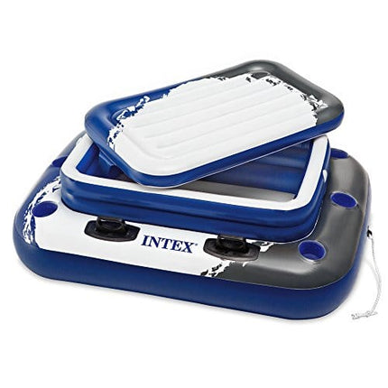 Intex Mega Chill II, Inflatable Floating Cooler, 48" X 38" Blue