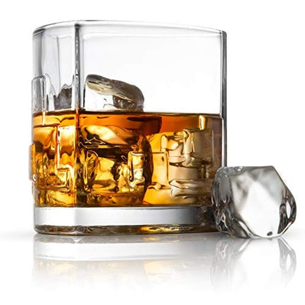 JoyJolt Revere Scotch Glasses, Old Fashioned Whiskey Glasses 11-Ounce, Ultra Clear Whiskey Glass for Bourbon and Liquor, Set Of 2 Glassware