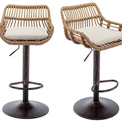 RATTAN BAR STOOLS