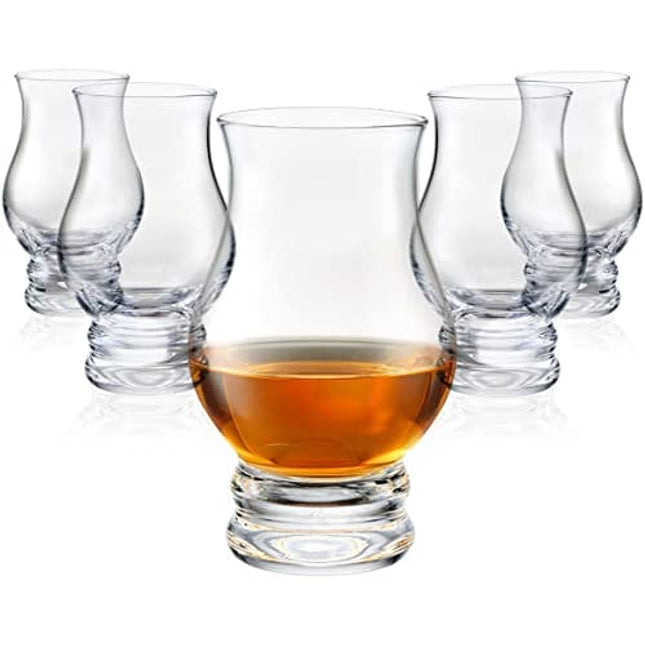 Whiskey glasses Set of 6 - Sake Sets, Clear Shot Glasses Bar Set, Old Fashioned Drinking Glasses Gift Set, Brandy Snifter Whisky Glass for Scotch Bourbon Liquor Tequila Gin Tonic Cognac Vodka Cocktail