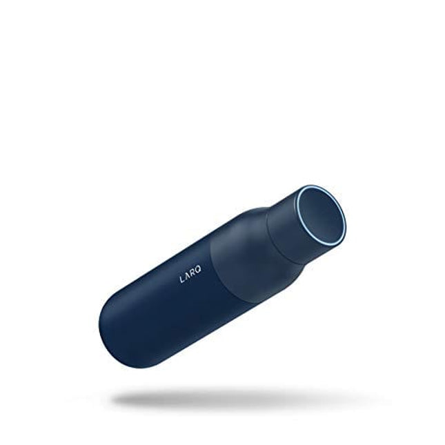 LARQ Bottle - Self-Cleaning and Insulated Stainless Steel Water Bottle with Award-winning Design and UV Water Sanitizer, 17oz, Monaco Blue