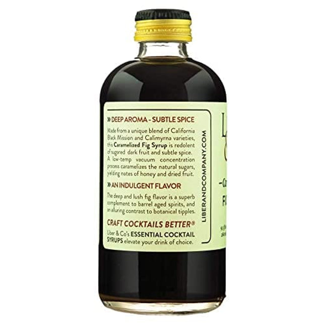 Liber & Co. Caramelized Fig Syrup (9.5 oz) Made with California Figs