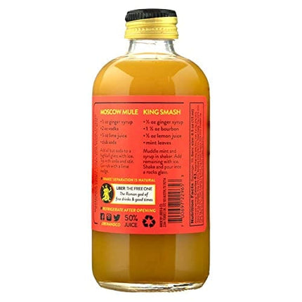 Liber & Co. Fiery Ginger Syrup (9.5oz) Made with Peruvian Ginger Root
