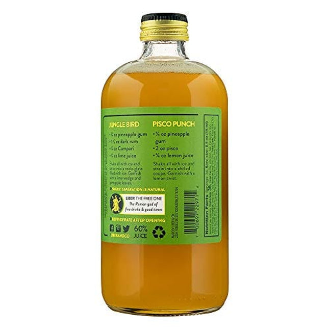 Liber & Co. Pineapple Gum Syrup (17 oz) Made with Real Pineapple
