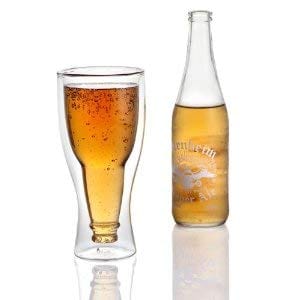 Lily's Home Upside Down Double Wall Beer Glass (Set of 2)