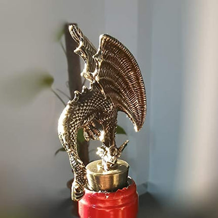 Dragon Wine Stoppers Gothic Metal Alloy Design Bottle Stopper for Dragon Gift Party Decorative