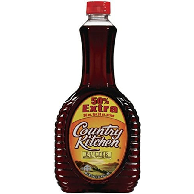 Country Kitchen Syrup, Butter Flavored , 36 oz