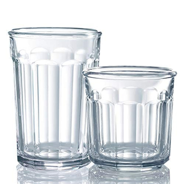 Luminarc Working Glass 16-Piece Assorted Glass Tumbler Set