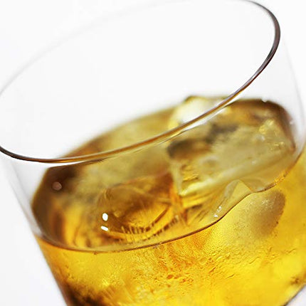 LUXU Crystal Whiskey Glasses, 13oz Heavy Base Old Fashioned Rocks Glasses - Lowball Bar Glasses for Bourbon, Scotch Whiskey, Cocktails, Cognac - Large Cocktail Tumblers Set of 2