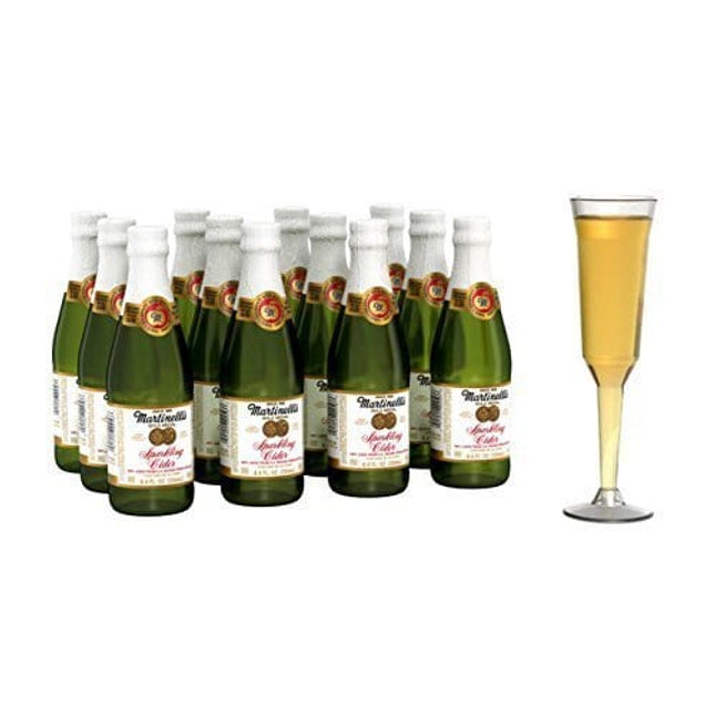Martinelli's Gold Medal Sparkling Apple Cider, 8.4 oz Pack of 12 Bottles