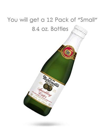 Martinelli's Gold Medal Sparkling Apple Cider, 8.4 oz Pack of 12 Bottles