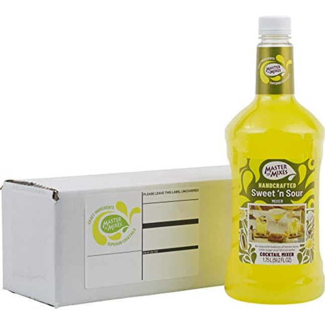 Master of Mixes Sweet N' Sour Drink Mix, Ready To Use, 1.75 Liter Bottle (59.2 Fl Oz), Individually Boxed