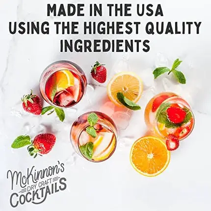 McKinnon’s Dry Craft Cocktails | Dehydrated Fruit and Herbs | DIY Mixology | Infusion Kit | Mason Jar Serves 8 – 16 Drinks | Handmade in the USA (Strawberry-Lemonade)