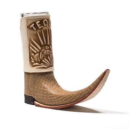 ( 3 Pack ) Mexican Leather Mini Boot Tequila Shot - Original Artisan B ...