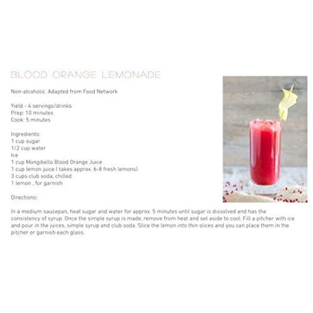 Mongibello 100% Fresh Squeezed Italian Juice (Blood Orange), Pack 3