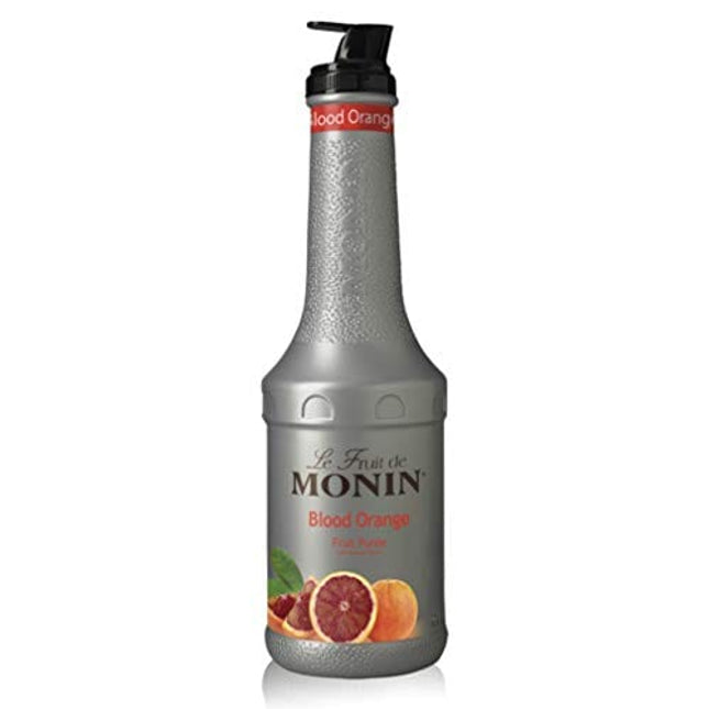 Monin - Blood Orange Puree, Tart, Juicy Citrus Taste, Great for Lemonades, Cocktails, and Culinary Creations, Vegan, Gluten-Free (1 Liter)