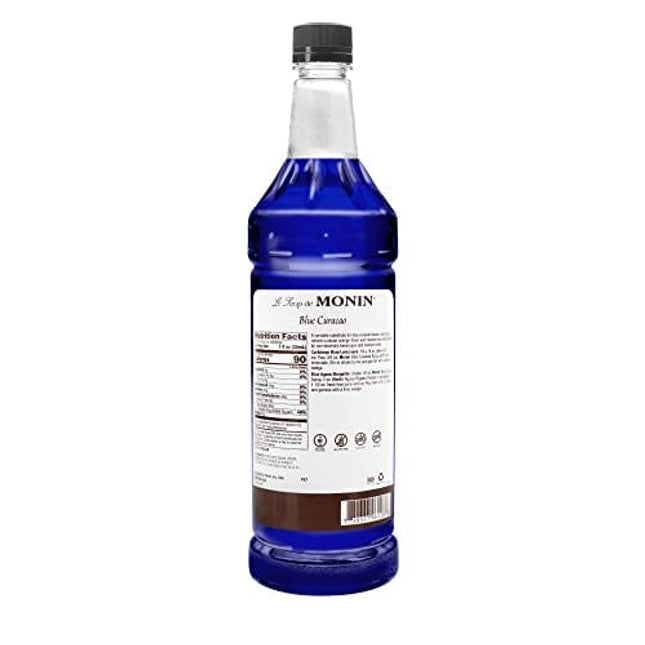 Monin Blue Curacao Flavor Syrup 1 Liter