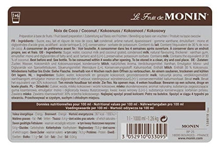 Monin - Coconut Puree - 1L