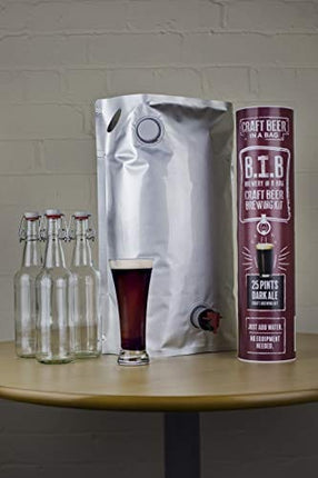 Muntons Craft Beer in a Bag Beer Making Kit | Craft Beer Brewing Kits for Home Brew | Dark Ale – Beer Kit with No Equipment Needed, Just Add Water, 25 Pints Brewed and Ready to Drink in 30 Days
